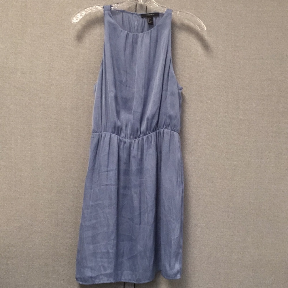 Blue mini dress